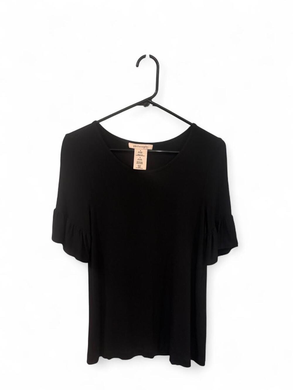 Altar'd State black ribbed knit blouse